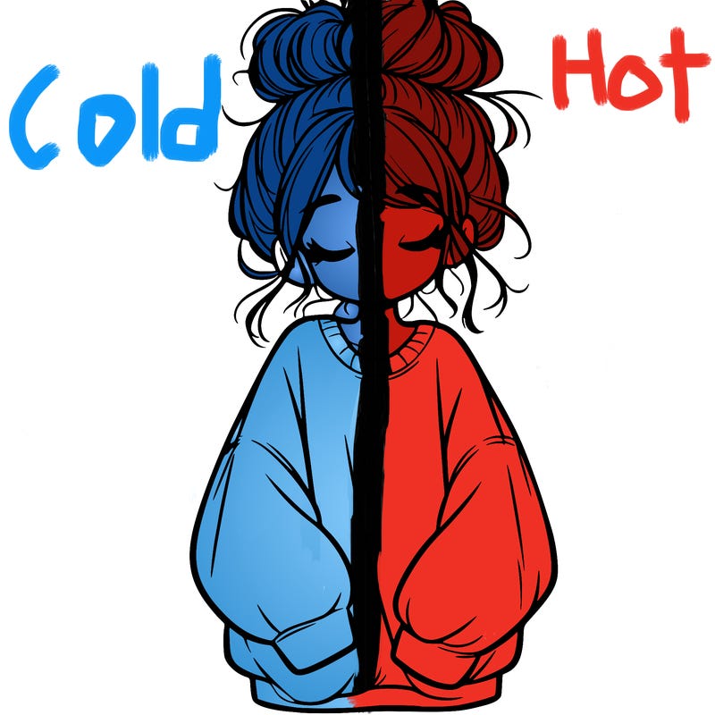 girl with baggy sweatshirt and messy bun