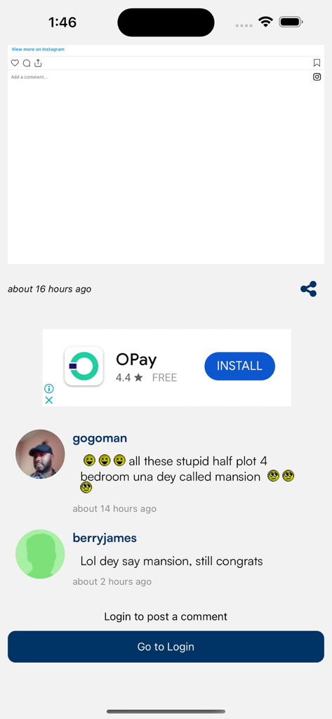 Gistmania Nigerian News - Community discussion and user comments section in the Gistmania Nigerian News app