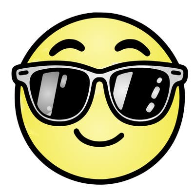 emoji with sunglasses