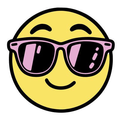 emoji with sunglasses