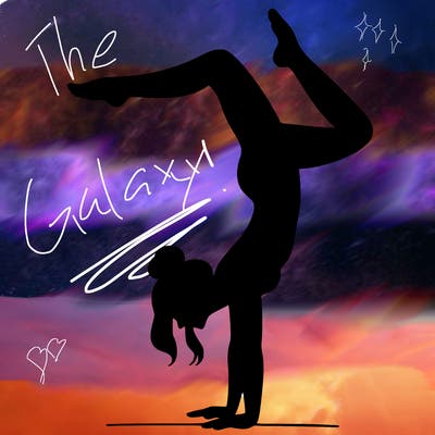 a woman doing a handstand