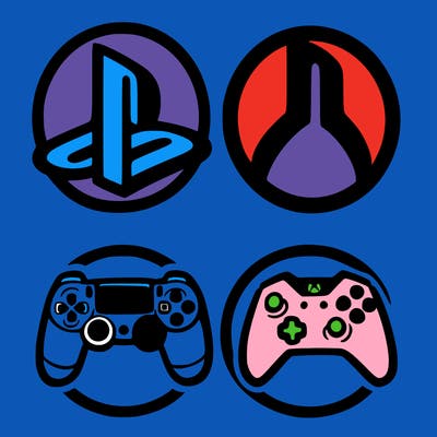 playstation and xbox logo
