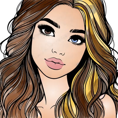 beautiful realistic girl