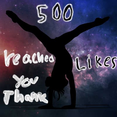 realistic gymnastic hand stand girl in four splits