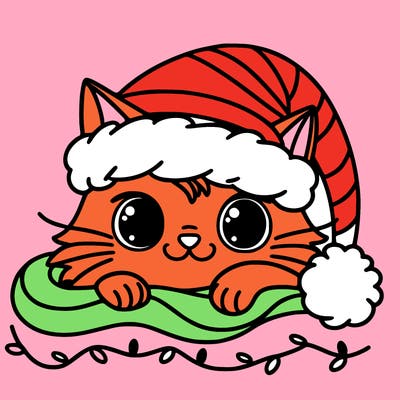 cat christmas