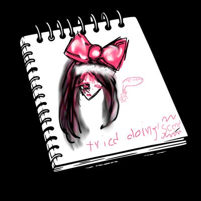 a blank sketch pad
