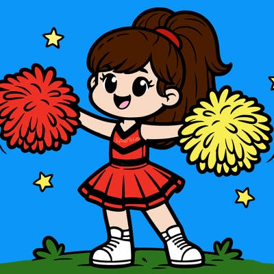 cheerleader pom-poms