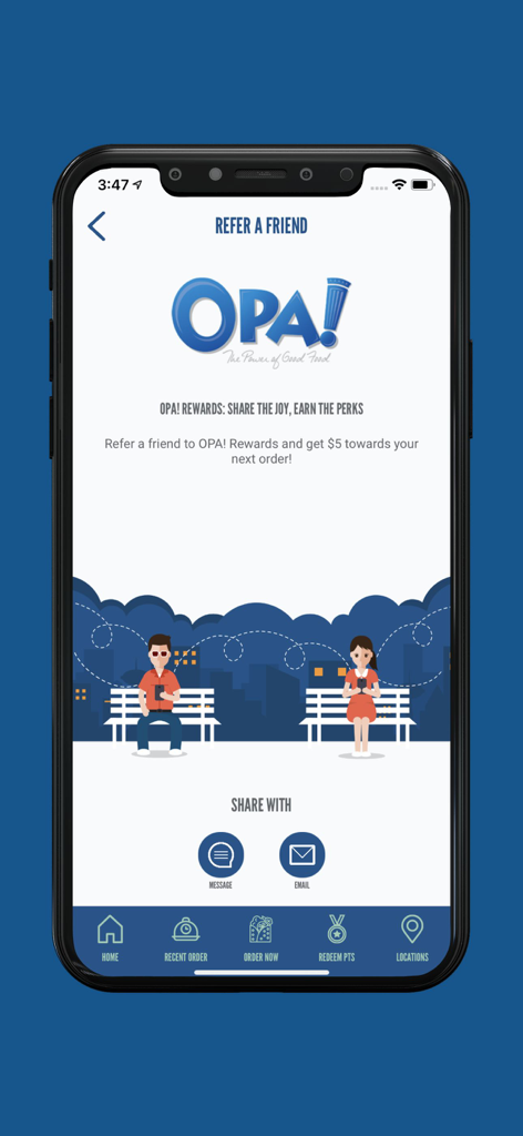 OPA! of Greece - Food & Drink App | MWM