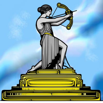 an grand art deco figure sculpture