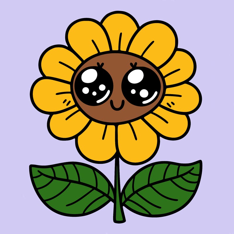 flower with eyes