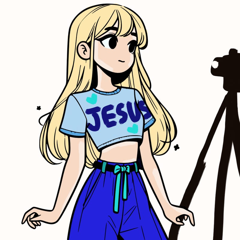 girl in a cute crop top