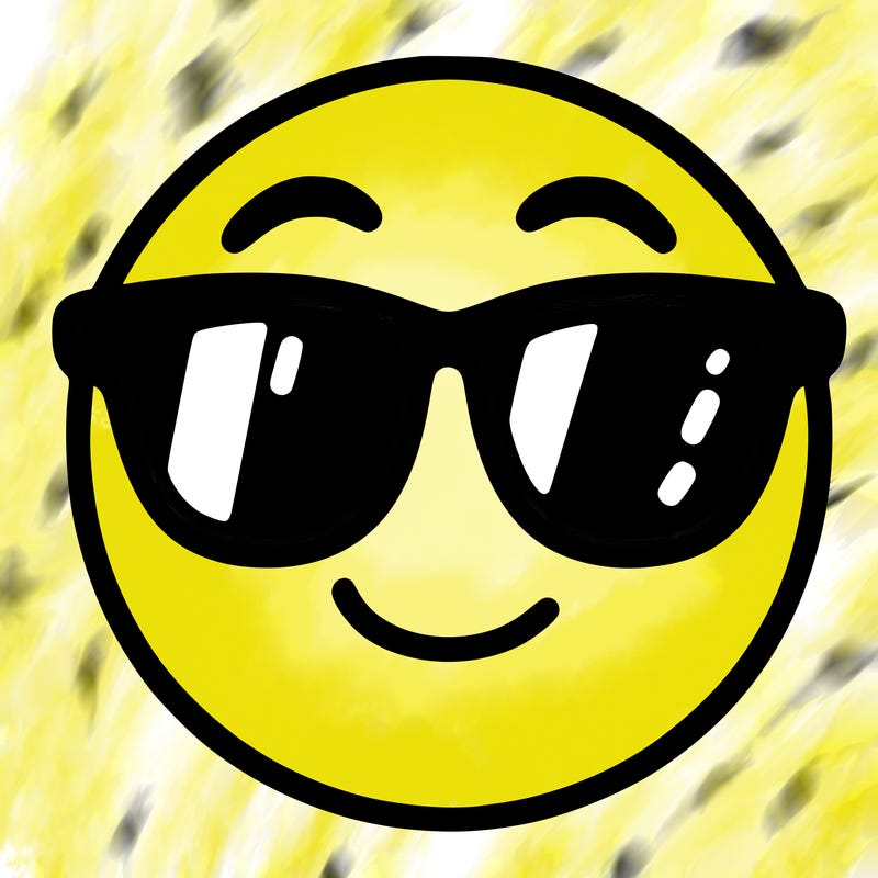 emoji with sunglasses