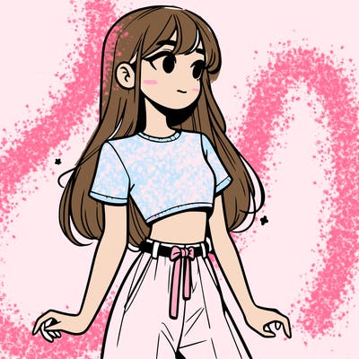 girl in a cute crop top