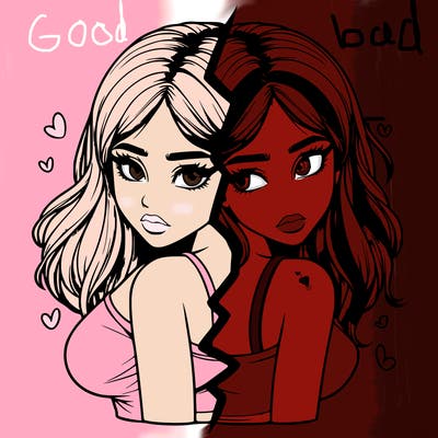 realistic girl split