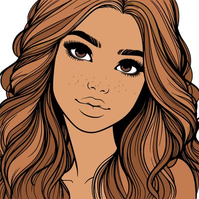 beautiful realistic girl