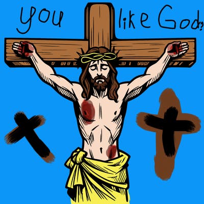 jesus on the cross dieing for our sins