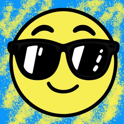 emoji with sunglasses