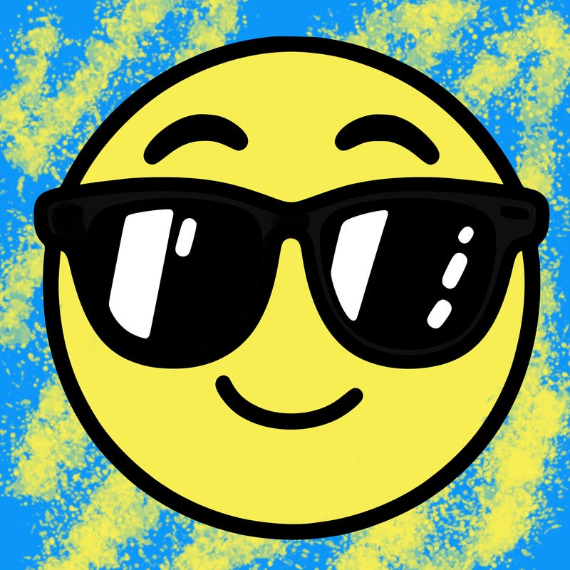 emoji with sunglasses