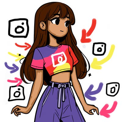 girl in a cute crop top