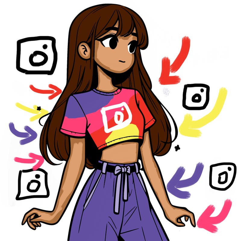 girl in a cute crop top