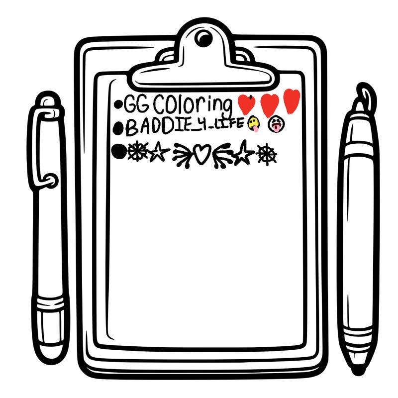 blank clip board with pen