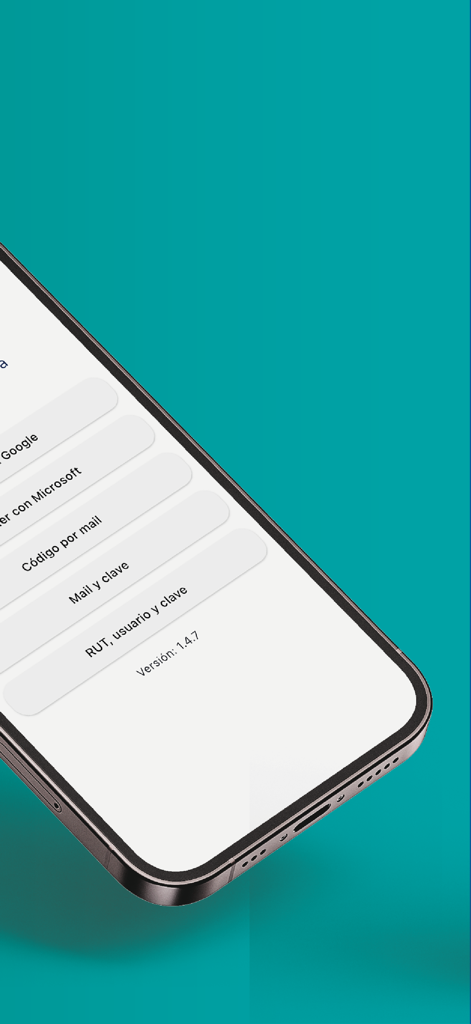 Fixed Facturación Electrónica - Pantalla de inicio de sesión de la aplicación Fixed Facturación Electrónica mostrando múltiples opciones de inicio de sesión en un dispositivo móvil