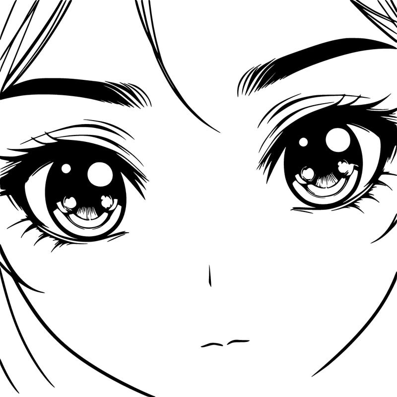 realistic eyes on a girls face