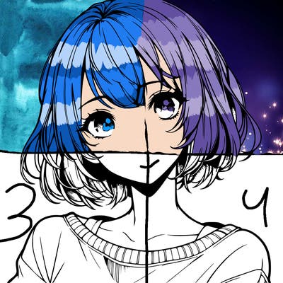 pretty realistic anime girl with short hair