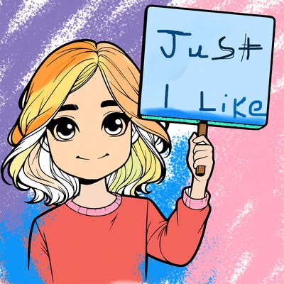 realistic girl holding up a sign