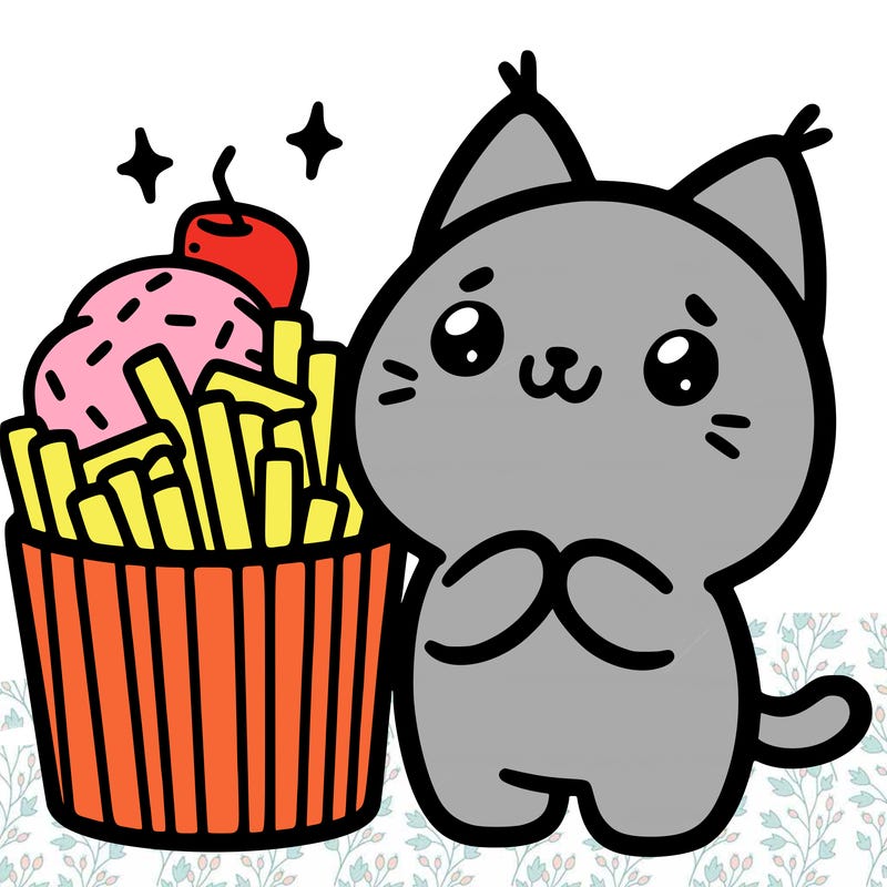 cute food cat