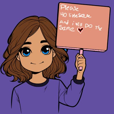 realistic girl holding up a sign