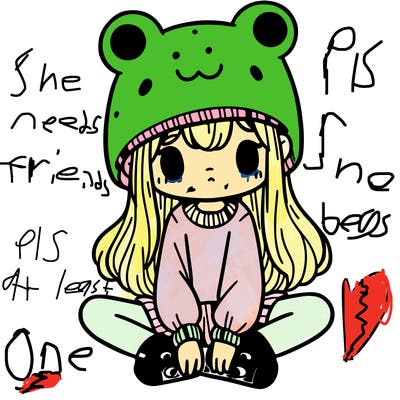 a girl wearing a frog hat and some frog socks