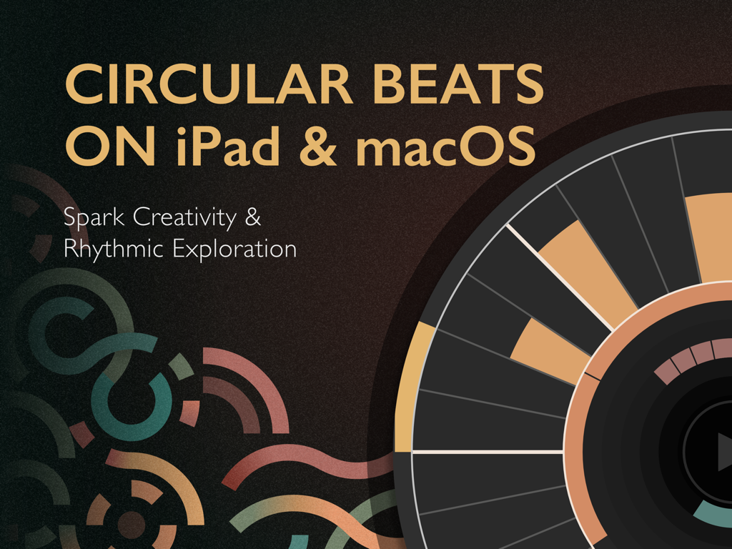 Patterning 3 : Drum Machine - Patterning 3 circular drum machine app for iPad and macOS