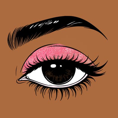 eye closed realistic