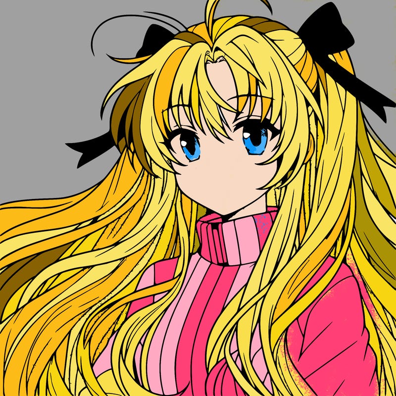 anime girl with long hair