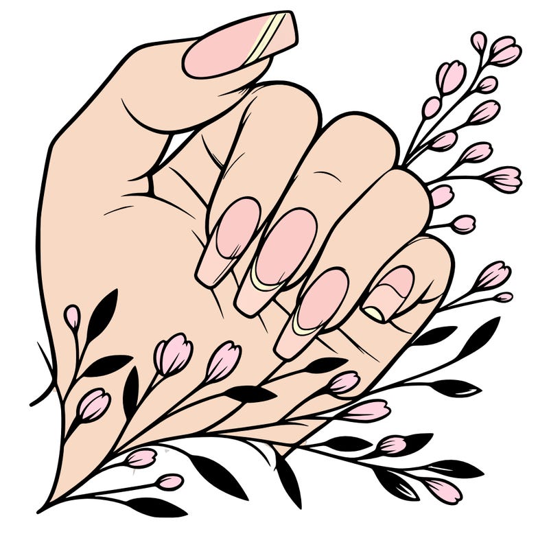 nails with french tip