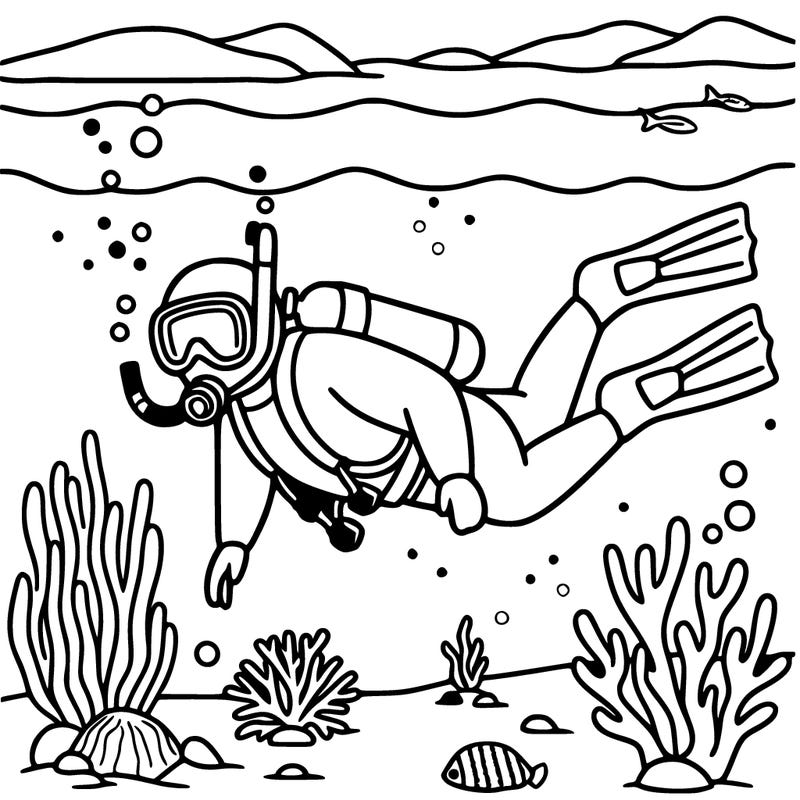 scuba diverse in the ocean