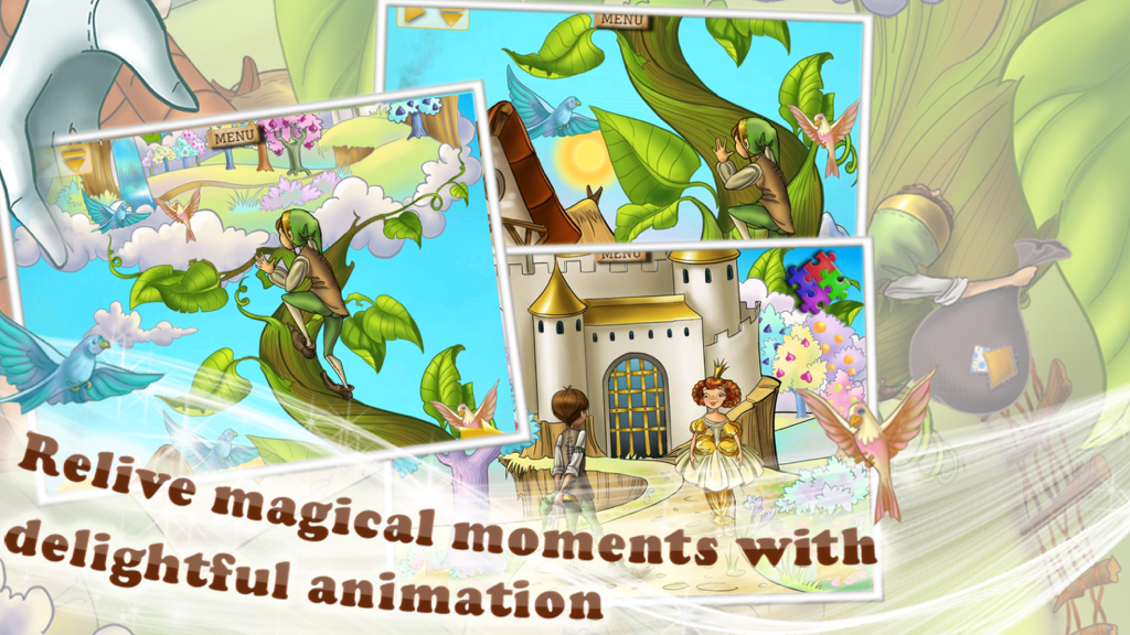 Jack and the Beanstalk Book - Animated storybook scenes from the Jack and the Beanstalk interactive app