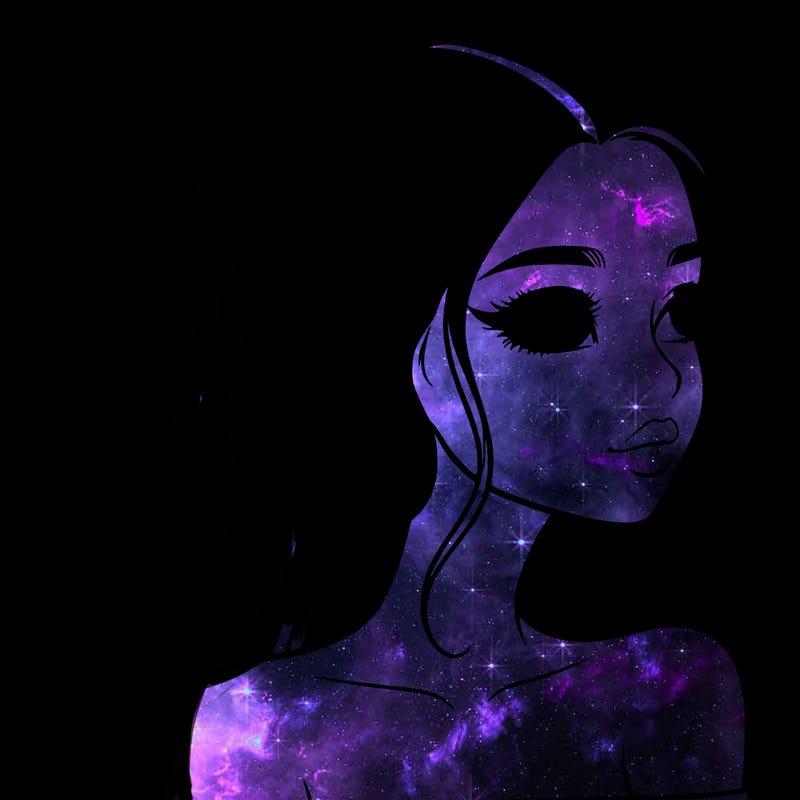 a beautiful and realistic girl with a high pony tail