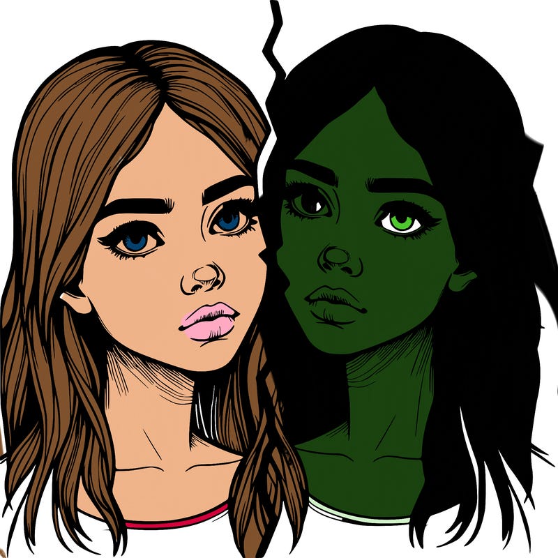 realistic girl split