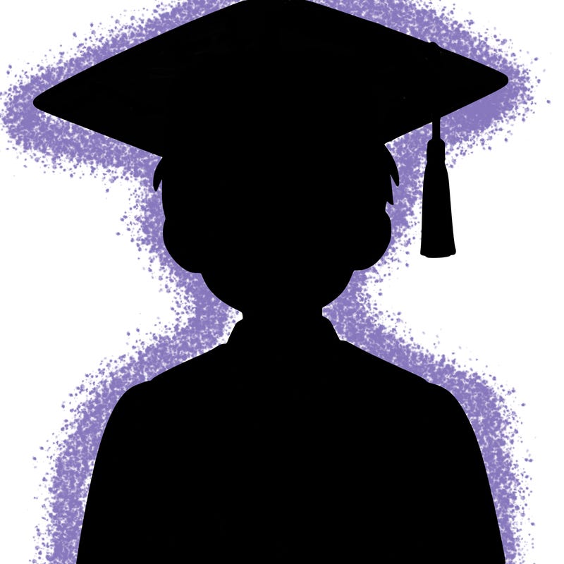 asian person graduating from school realistic