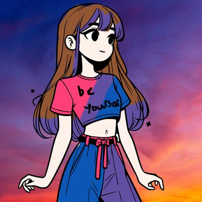 girl in a cute crop top