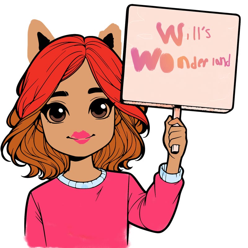 realistic girl holding up a sign