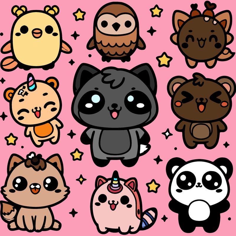 kawaii animals shady