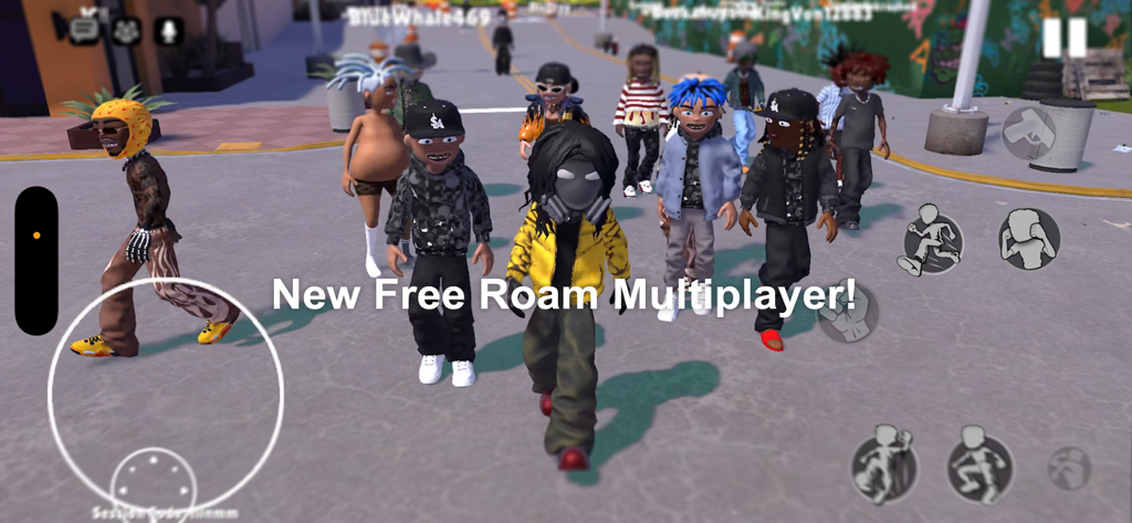 dropcult - Group of customized avatars in the dropcult free roam multiplayer mode