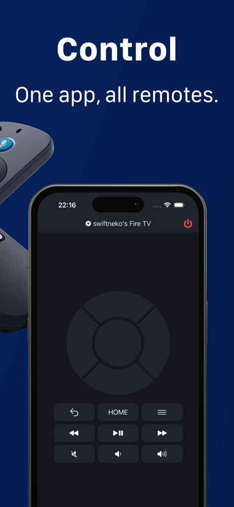 Universal : TV Remote Control - Application de télécommande universelle pour TV affichant des commandes numériques sur un iPhone