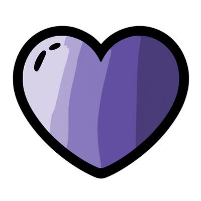 a blank heart