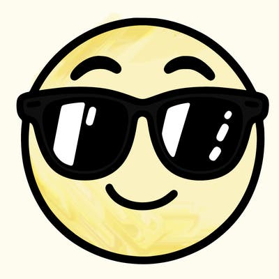 emoji with sunglasses