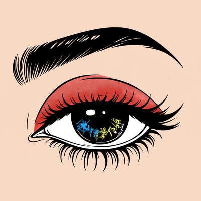 eye closed realistic