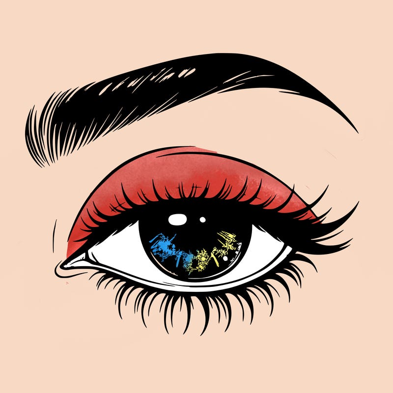 eye closed realistic